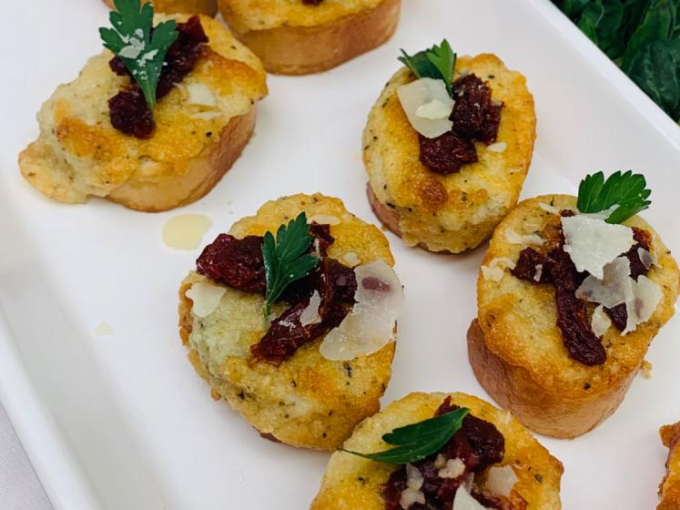 Crostini with California Sun Dried Tomatoes