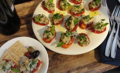 Sun Dried Tomato-Tabbouleh Appetizer