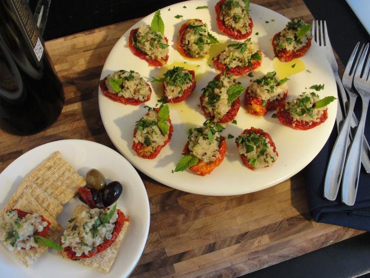 Sun Dried Tomato-Tabbouleh Appetizer