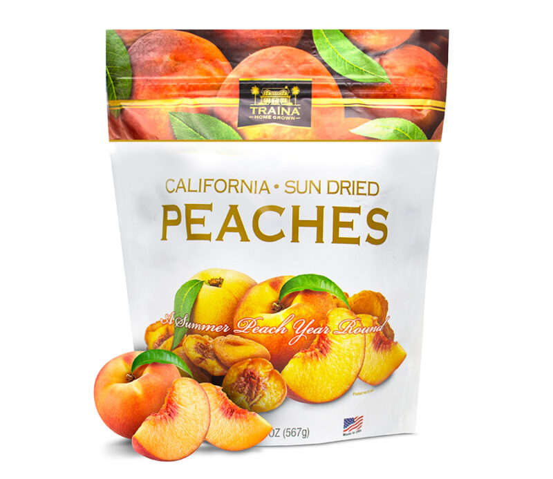 Traina Home Grown California Sun Dried Peaches 20oz