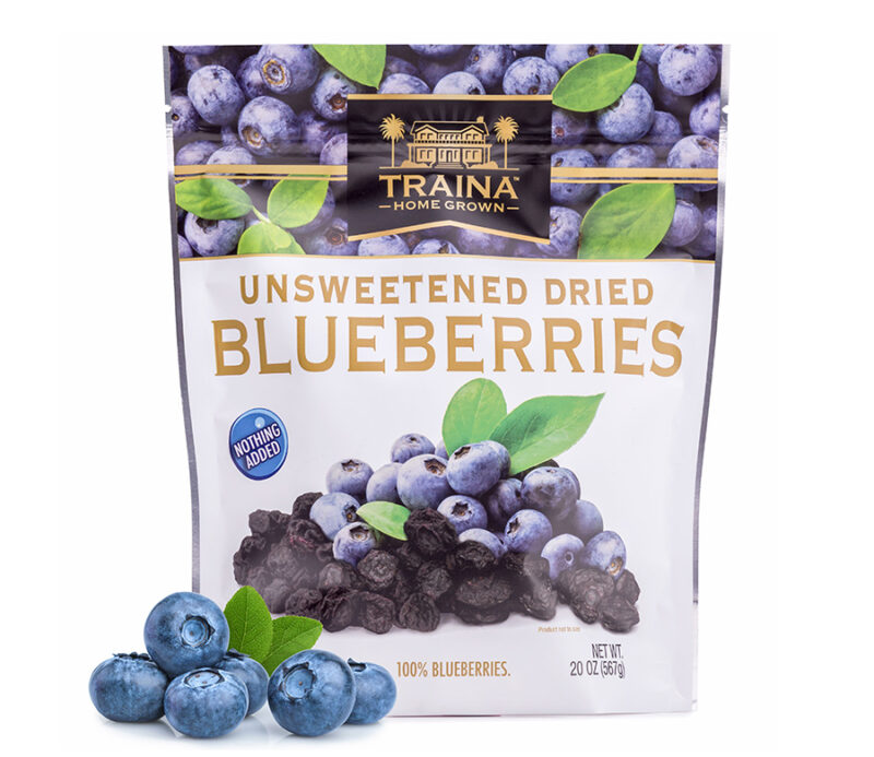 Traina Home Grown Unsweetened Dried Blueberries 20oz